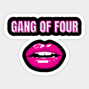 gang of four Sticker